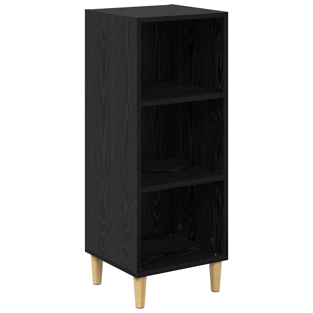 vidaXL Bufet Czarny Dąb 34,5 x 32,5 x 90 cm Materiał drewnopochodny