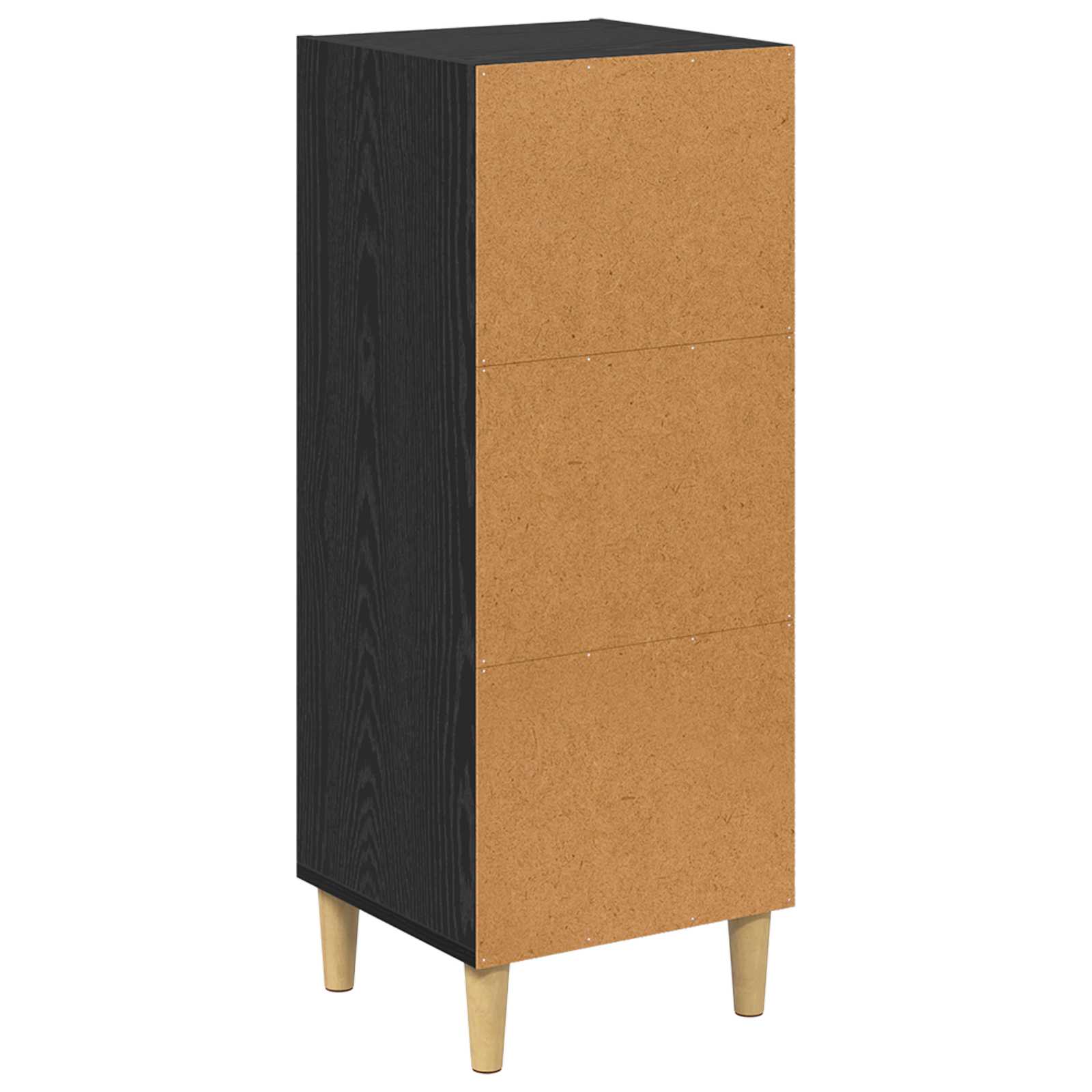 vidaXL Bufet Czarny Dąb 34,5 x 32,5 x 90 cm Materiał drewnopochodny