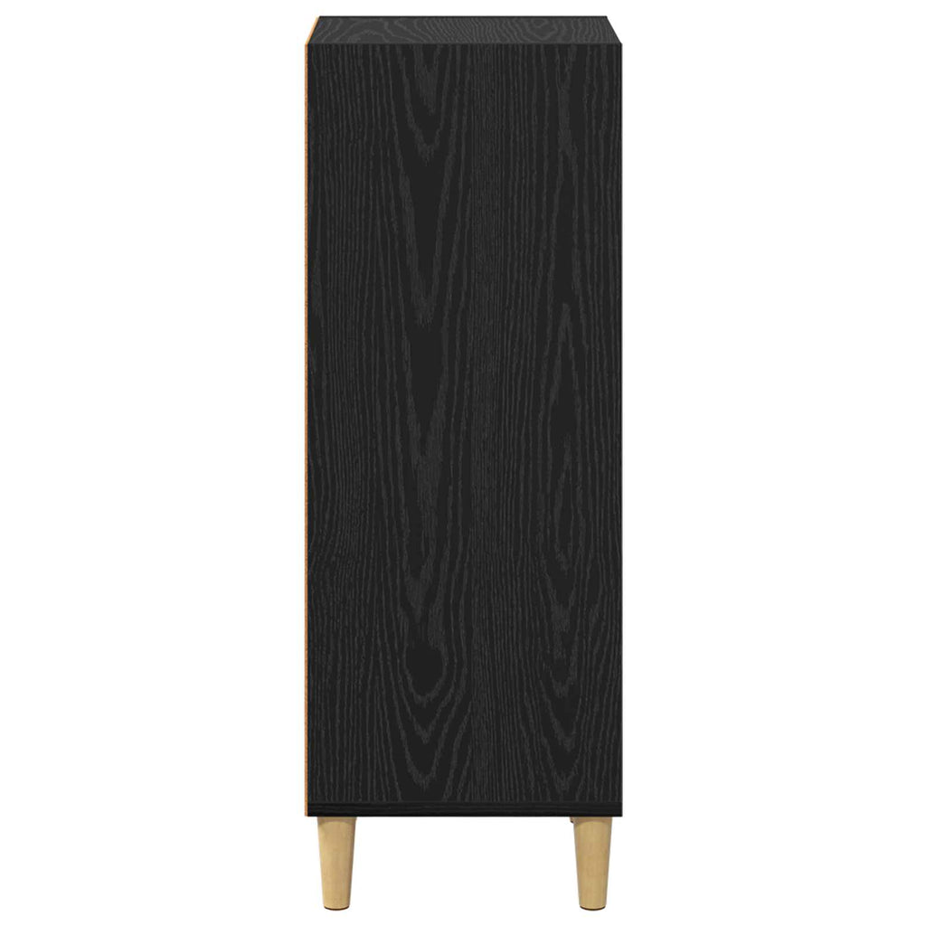 vidaXL Bufet Czarny Dąb 34,5 x 32,5 x 90 cm Materiał drewnopochodny