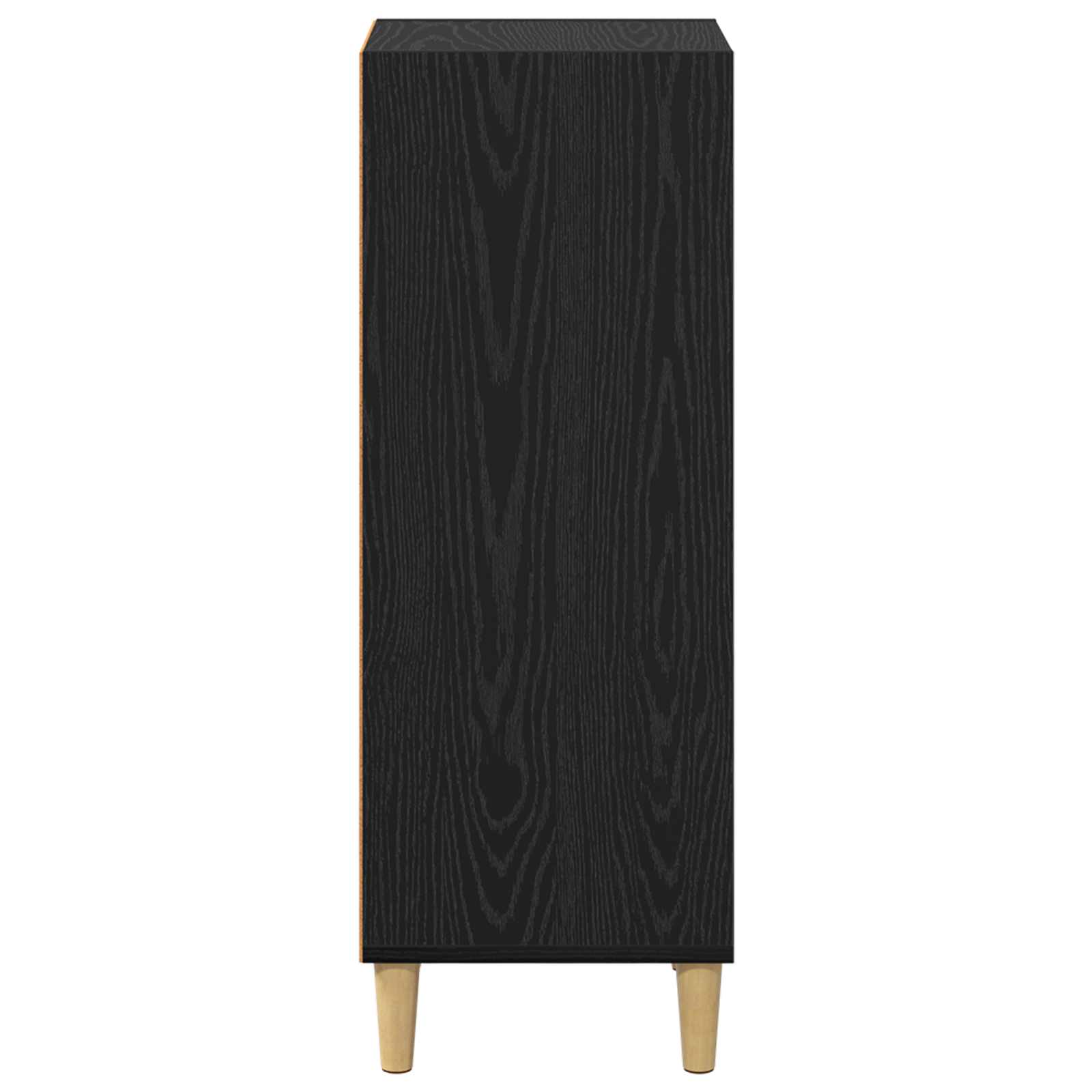 vidaXL Bufet Czarny Dąb 34,5 x 32,5 x 90 cm Materiał drewnopochodny