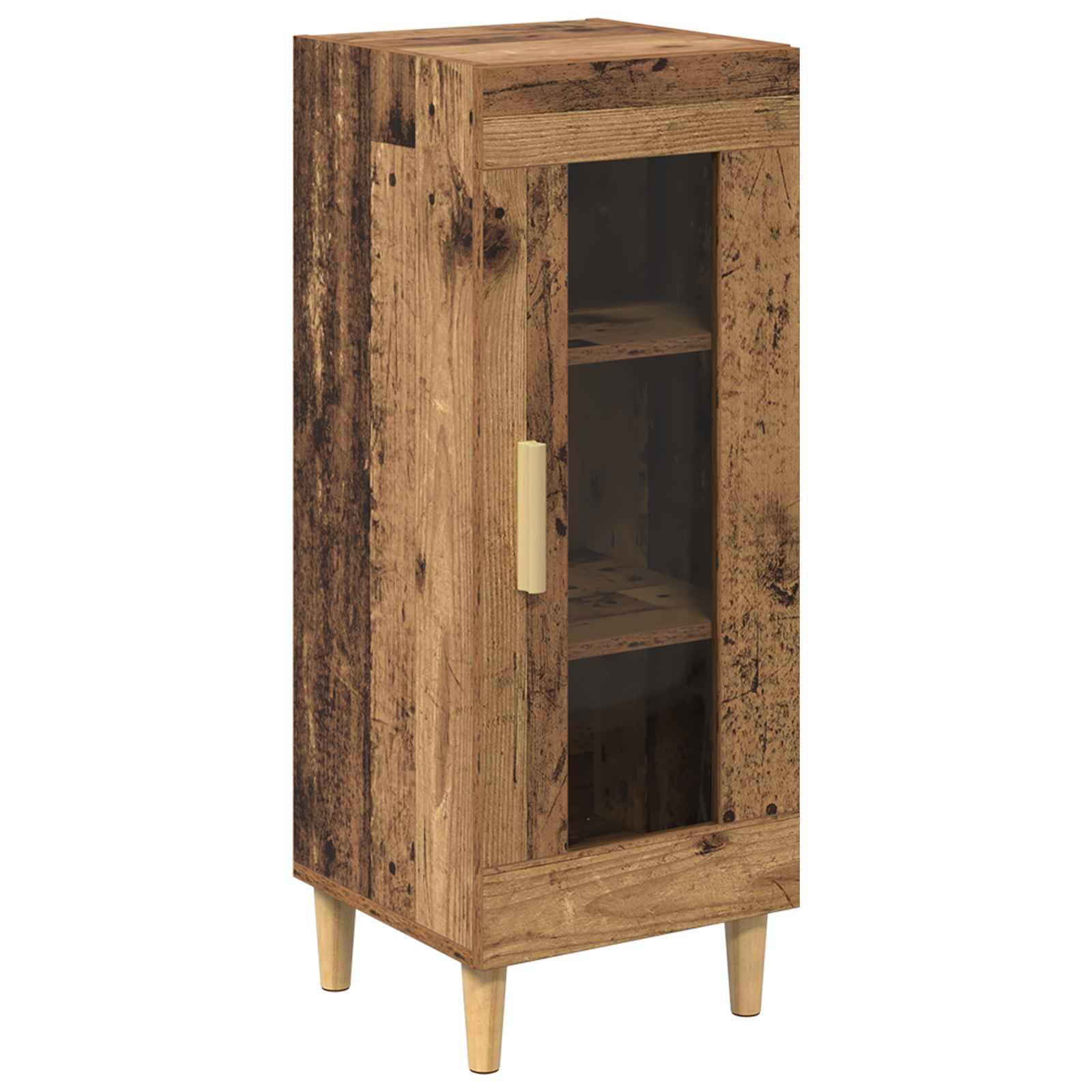 vidaXL Bufet Stare drewno 34,5 x 32,5 x 90 cm Materiał drewnopochodny