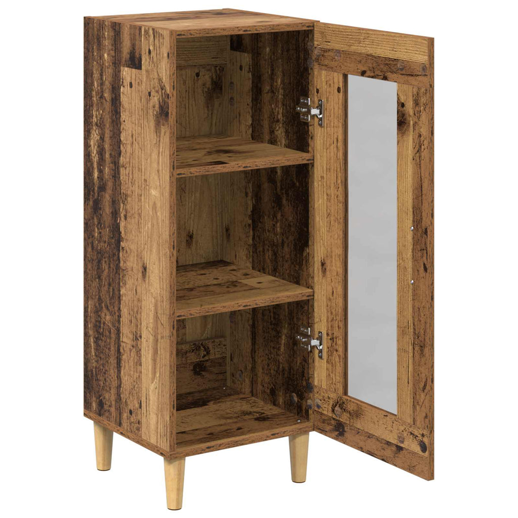 vidaXL Bufet Stare drewno 34,5 x 32,5 x 90 cm Materiał drewnopochodny