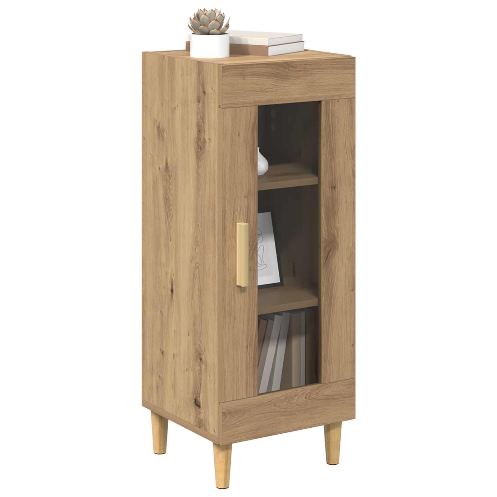vidaXL Bufet Dąb rzemieślniczy 34,5 x 32,5 x 90 cm