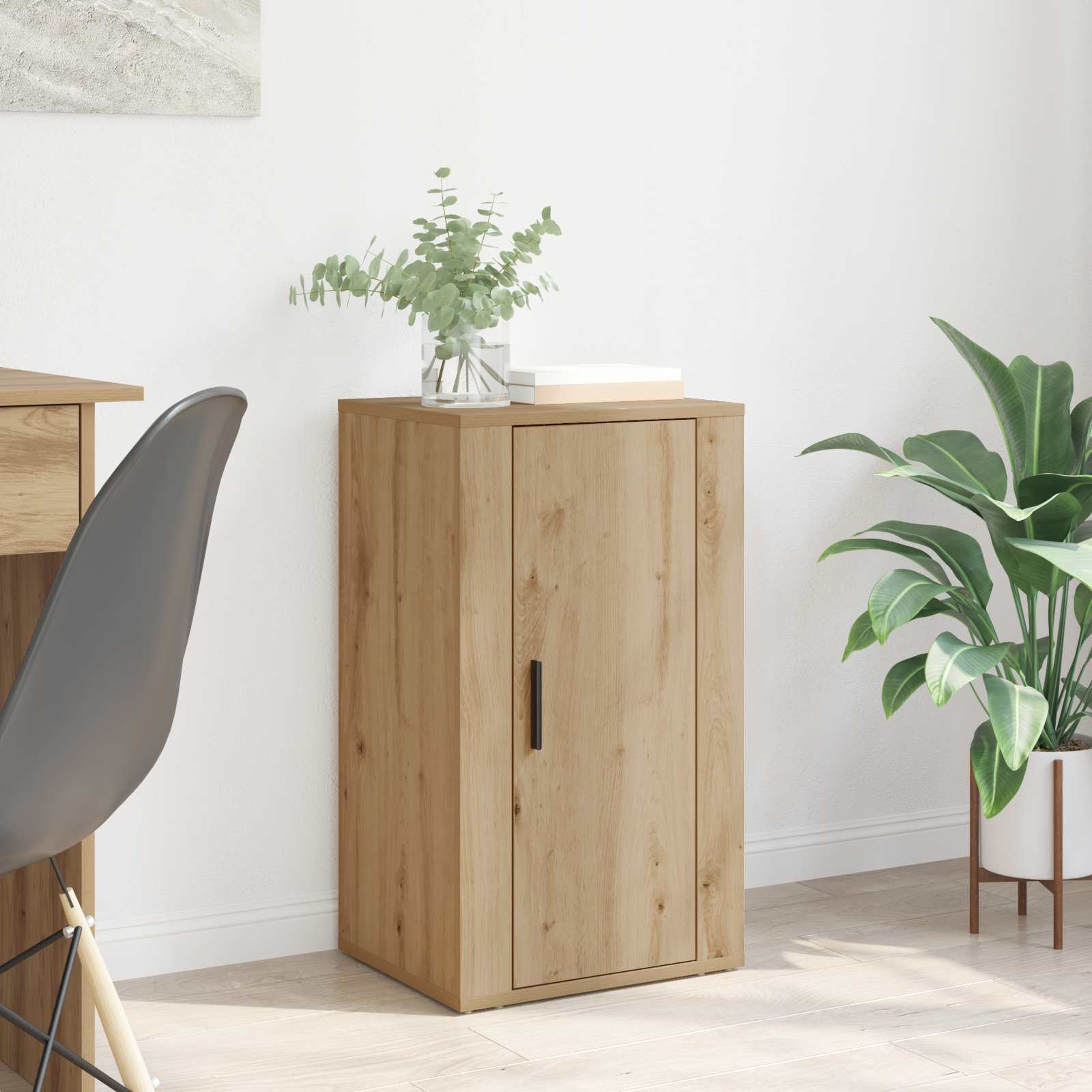 vidaXL Bufet Dąb rzemieślniczy 40 x 33 x 70 cm Materiał drewnopochodny