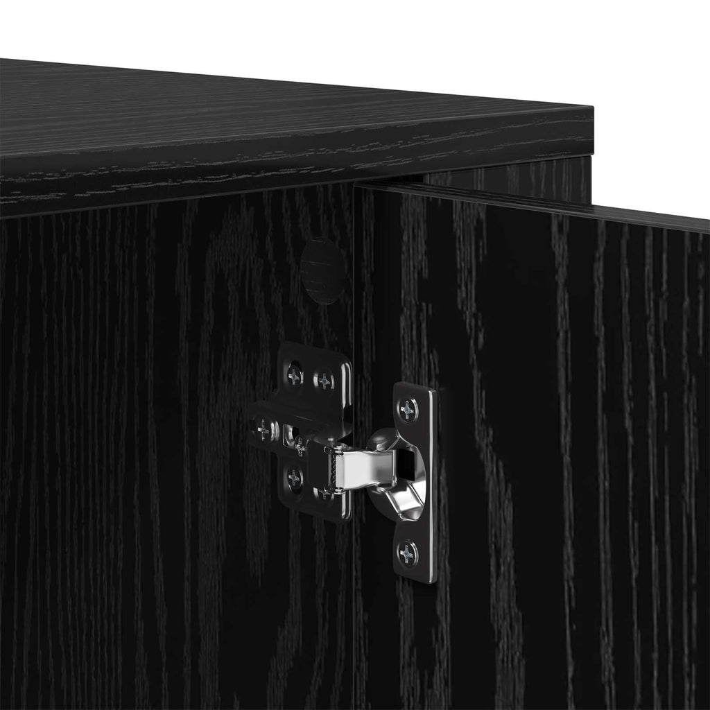vidaXL Bufet Czarny Dąb 40 x 33 x 70 cm Materiał drewnopochodny