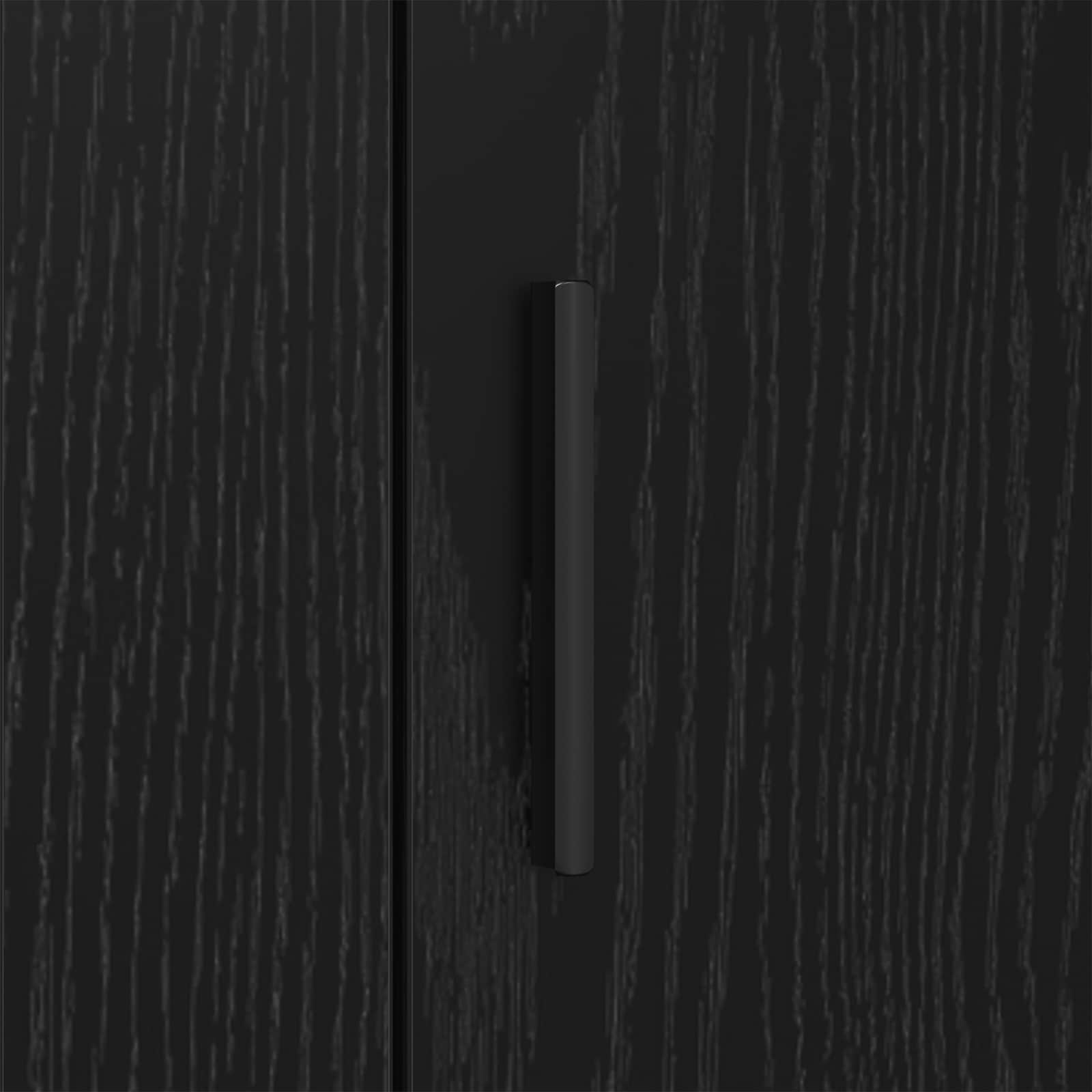 vidaXL Bufet Czarny Dąb 40 x 33 x 70 cm Materiał drewnopochodny