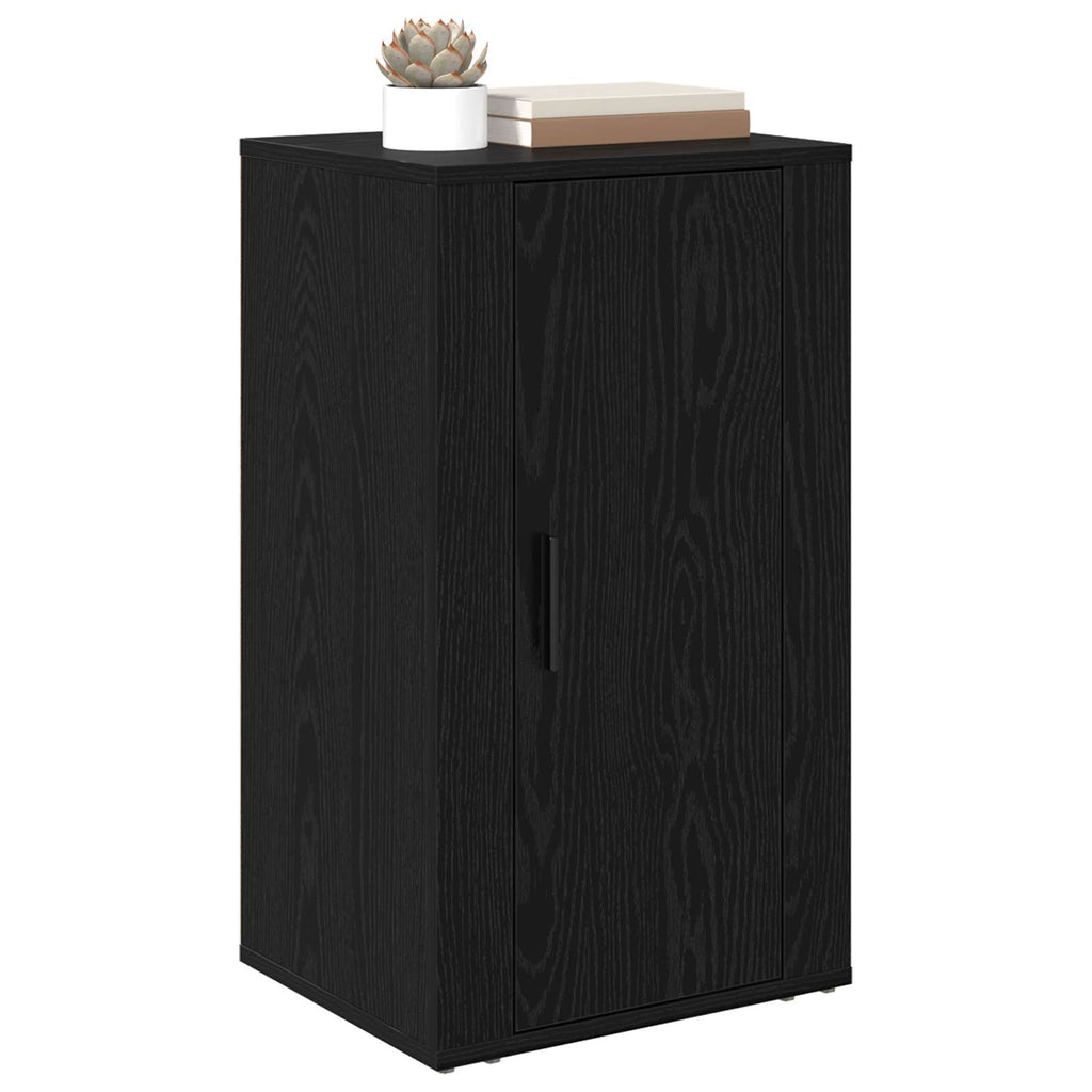 vidaXL Bufet Czarny Dąb 40 x 33 x 70 cm Materiał drewnopochodny