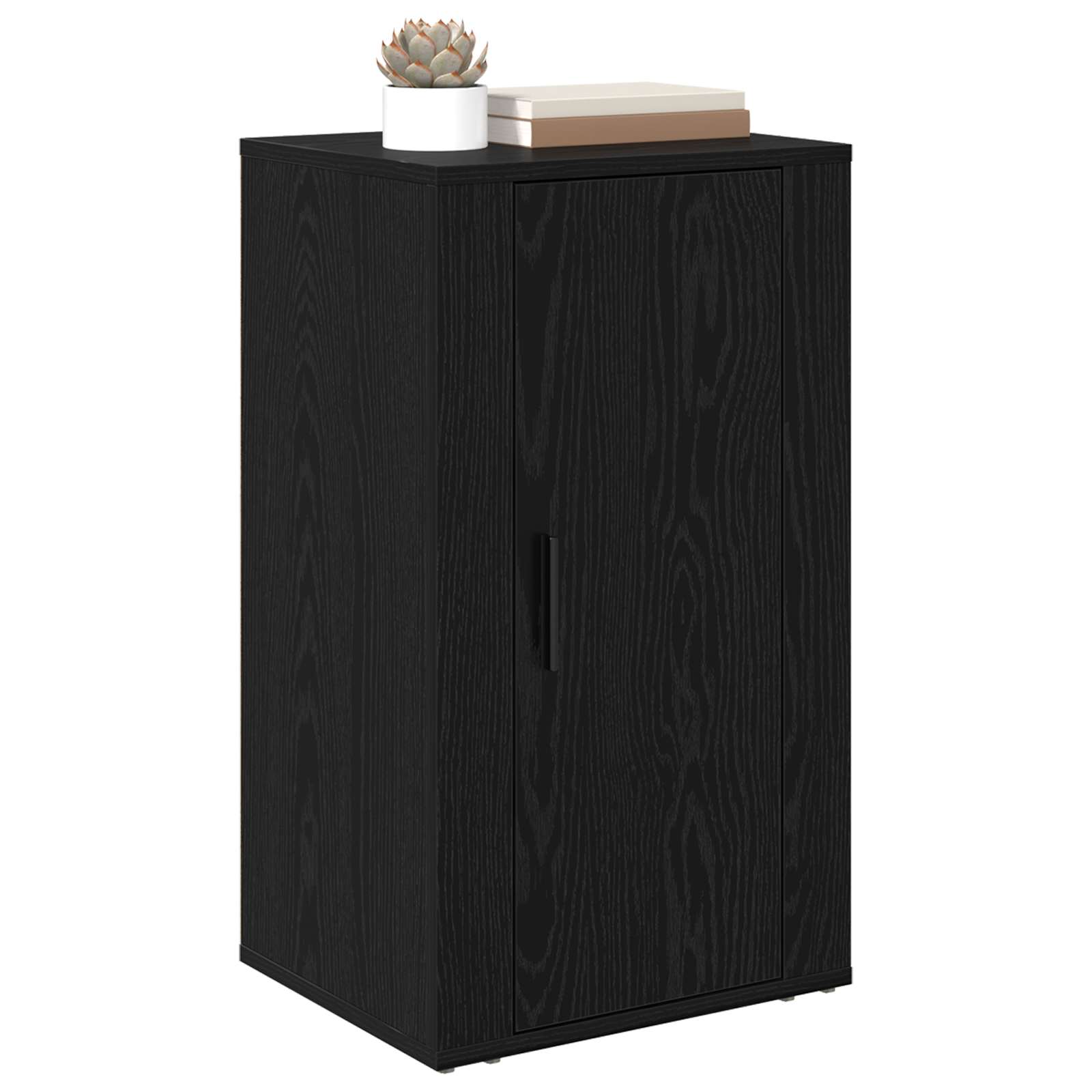 vidaXL Bufet Czarny Dąb 40 x 33 x 70 cm Materiał drewnopochodny