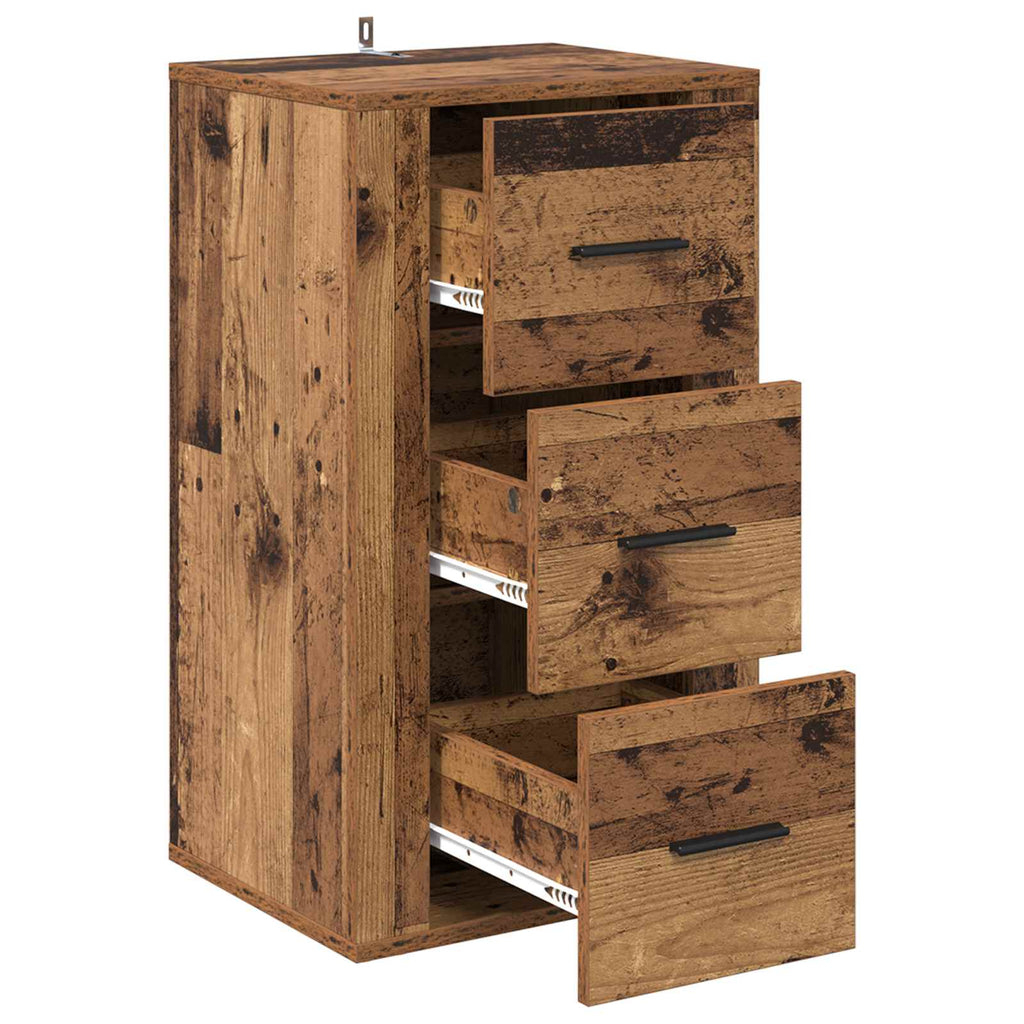 vidaXL Bufet Stare drewno 40 x 33 x 70 cm Materiał drewnopochodny