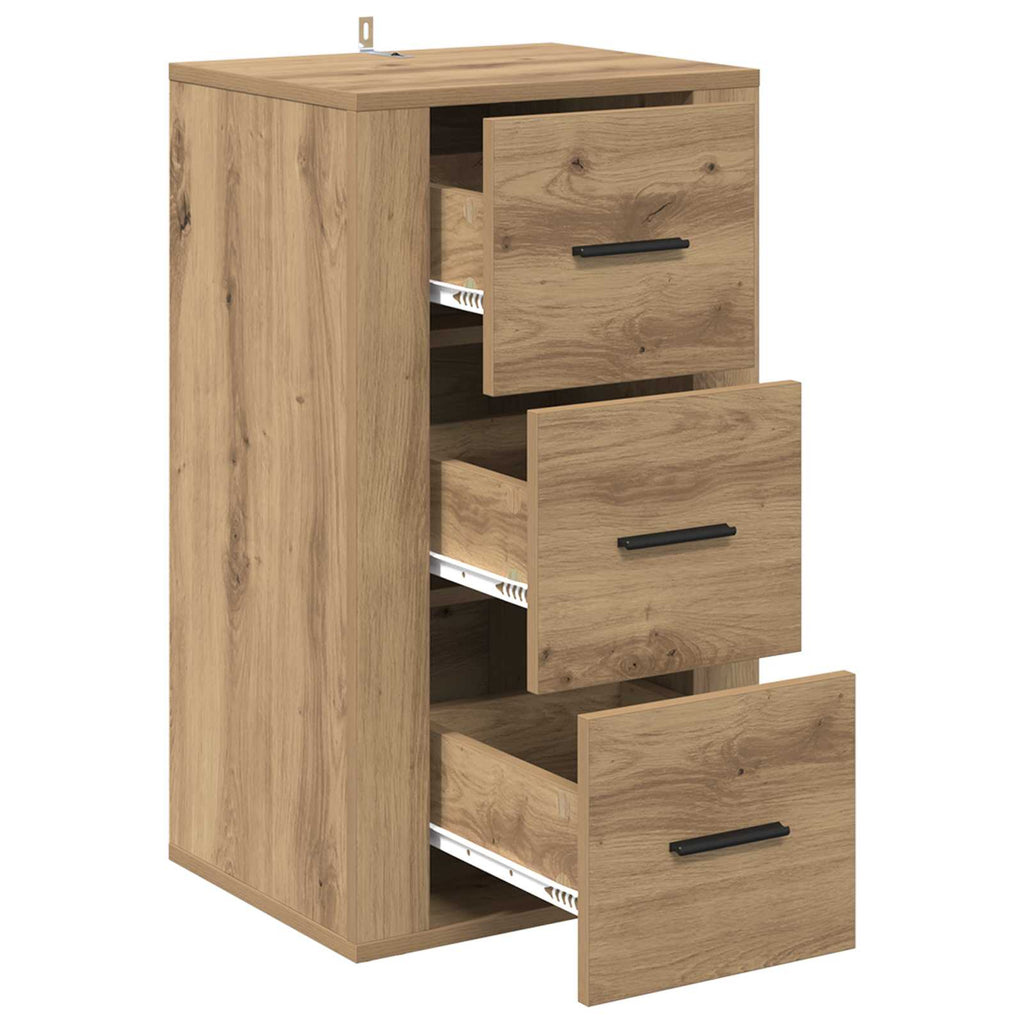 vidaXL Bufet Dąb rzemieślniczy 40 x 33 x 70 cm Materiał drewnopochodny