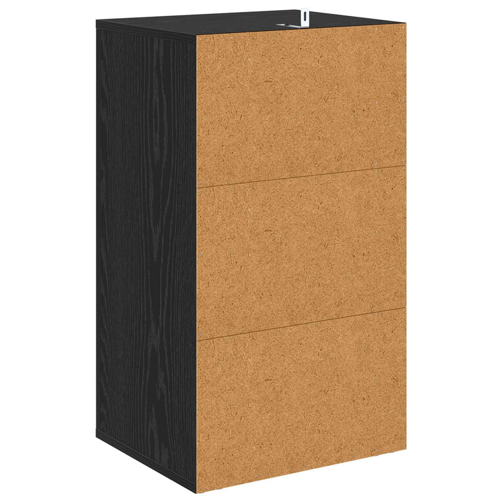 vidaXL Bufet Czarny Dąb 40 x 33 x 70 cm Materiał drewnopochodny