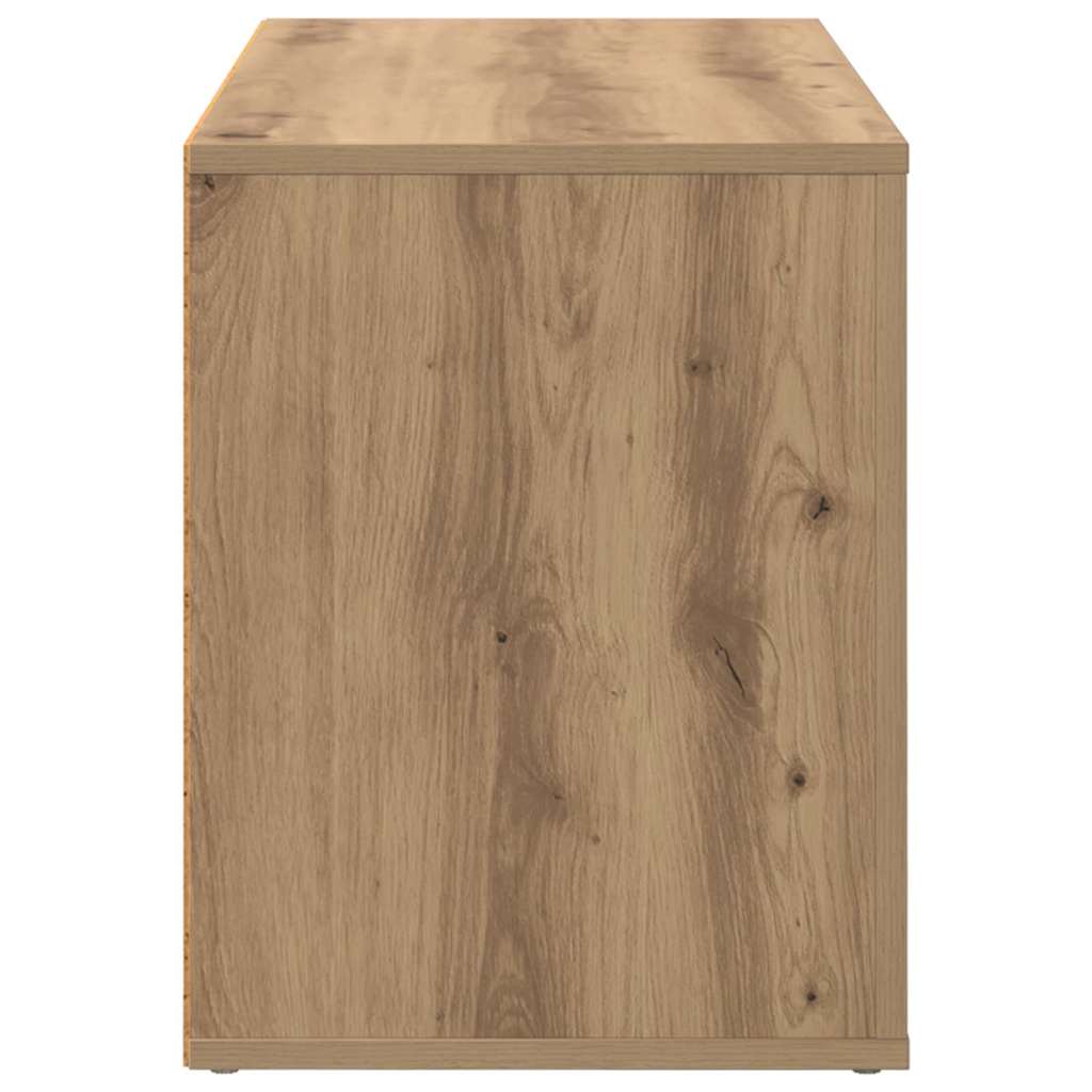 vidaXL Stojak na buty z półką dąb artisan 75 x 35 x 45 cm