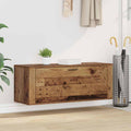 vidaXL Szafka na buty z półką z drzwiami Stare drewno 100 x 35 x 38 cm