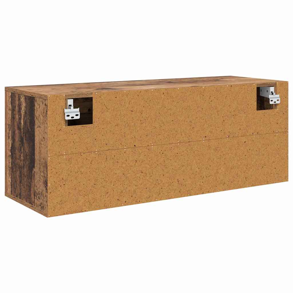vidaXL Szafka na buty z półką z drzwiami Stare drewno 100 x 35 x 38 cm