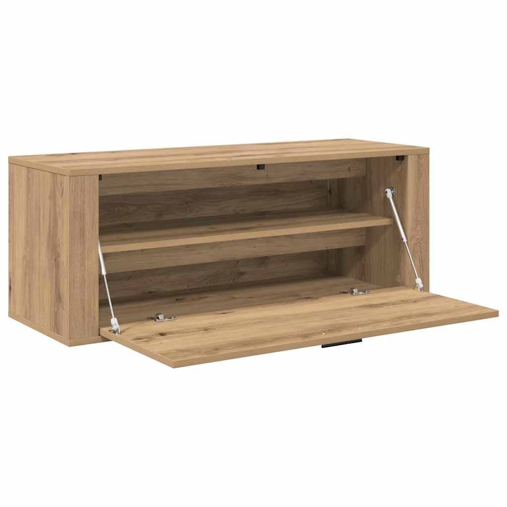 vidaXL Szafka na buty z półką z drzwiami dąb artisan 100 x 35 x 38 cm
