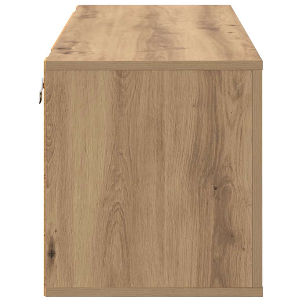 vidaXL Szafka na buty z półką z drzwiami dąb artisan 100 x 35 x 38 cm