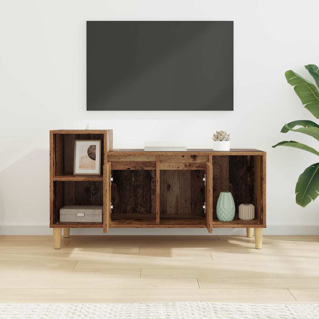 vidaXL Szafka pod telewizor Stare drewno 100 x 35 x 55 cm