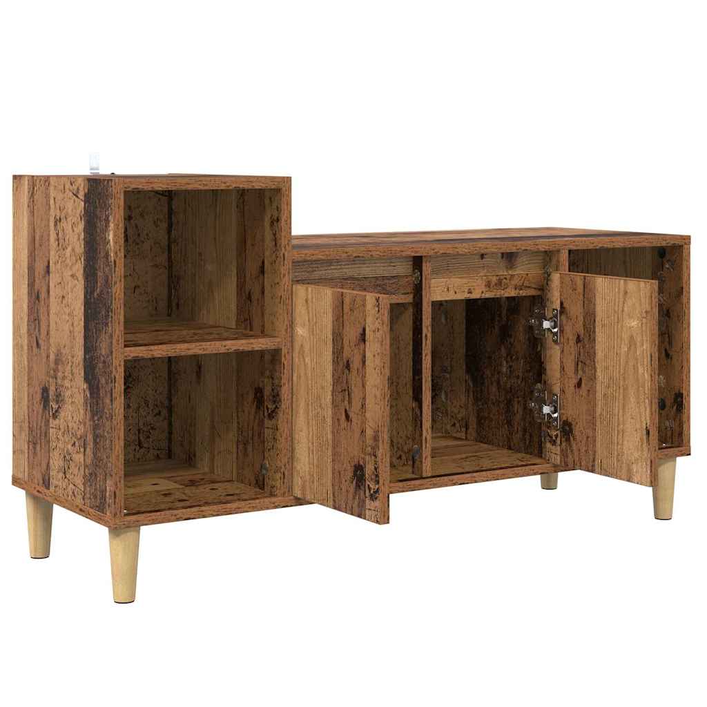 vidaXL Szafka pod telewizor Stare drewno 100 x 35 x 55 cm