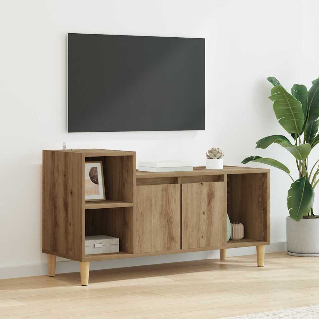 vidaXL Szafka pod telewizor Dąb rzemieślniczy 100 x 35 x 55 cm