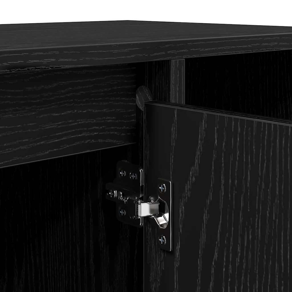vidaXL Szafka pod telewizor Czarny Dąb 100 x 35 x 55 cm