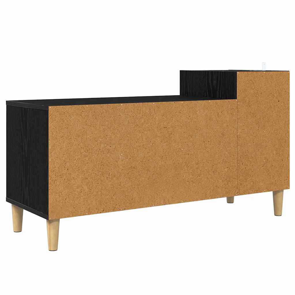 vidaXL Szafka pod telewizor Czarny Dąb 100 x 35 x 55 cm