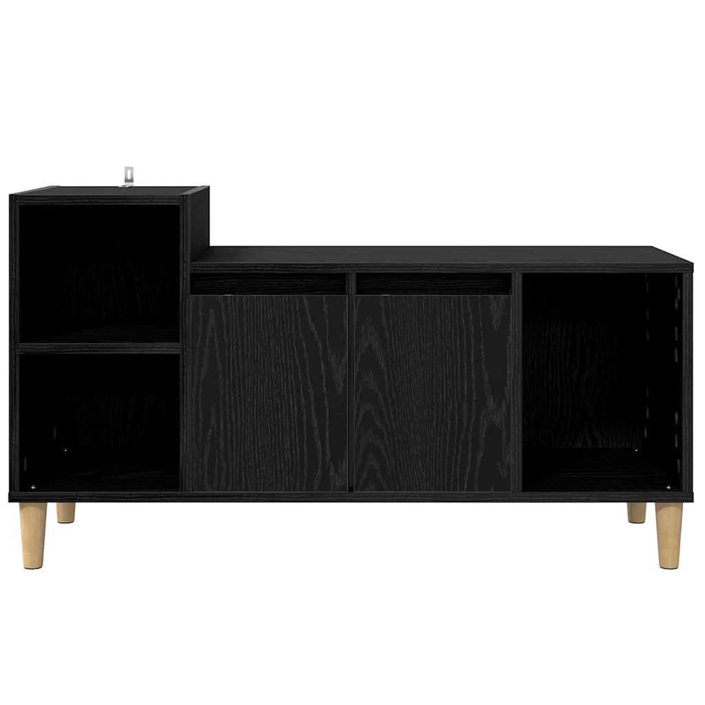 vidaXL Szafka pod telewizor Czarny Dąb 100 x 35 x 55 cm