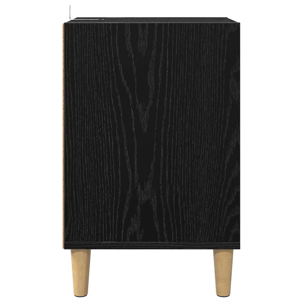 vidaXL Szafka pod telewizor Czarny Dąb 100 x 35 x 55 cm