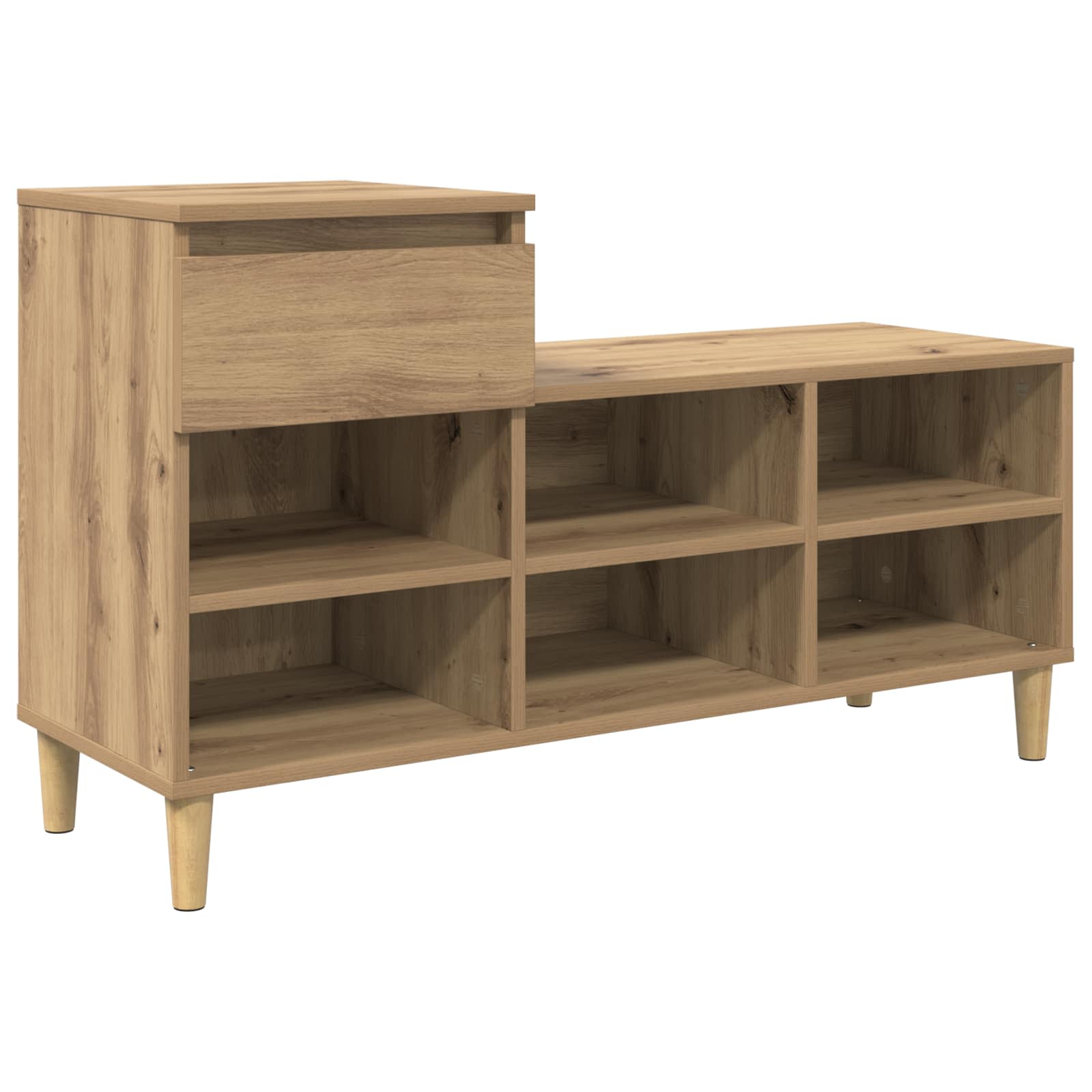 vidaXL Szafka na buty z szufladą Dąb rzemieślniczy 102 x 36 x 60 cm