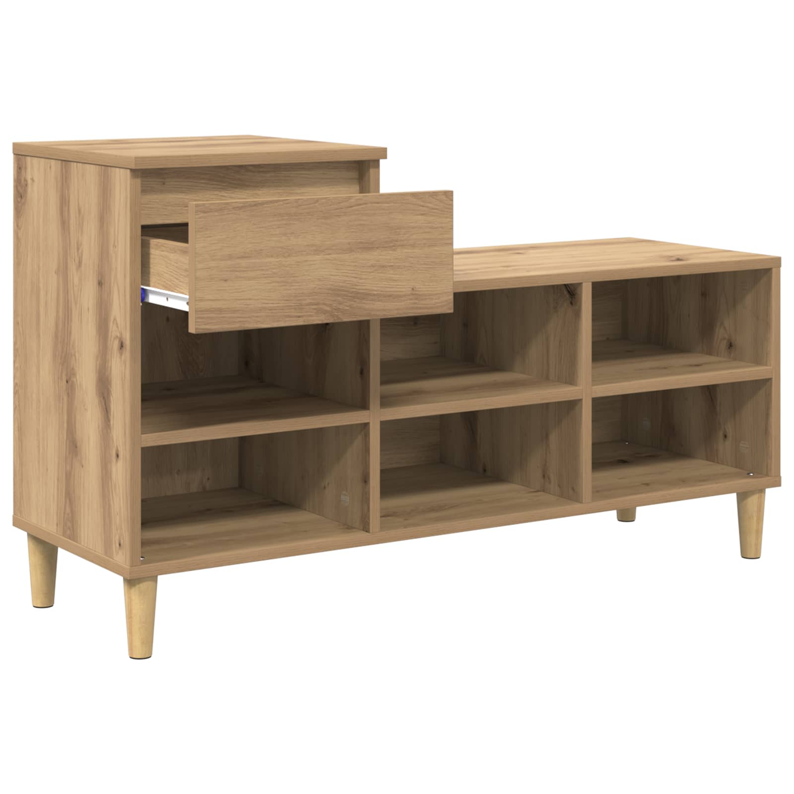 vidaXL Szafka na buty z szufladą Dąb rzemieślniczy 102 x 36 x 60 cm