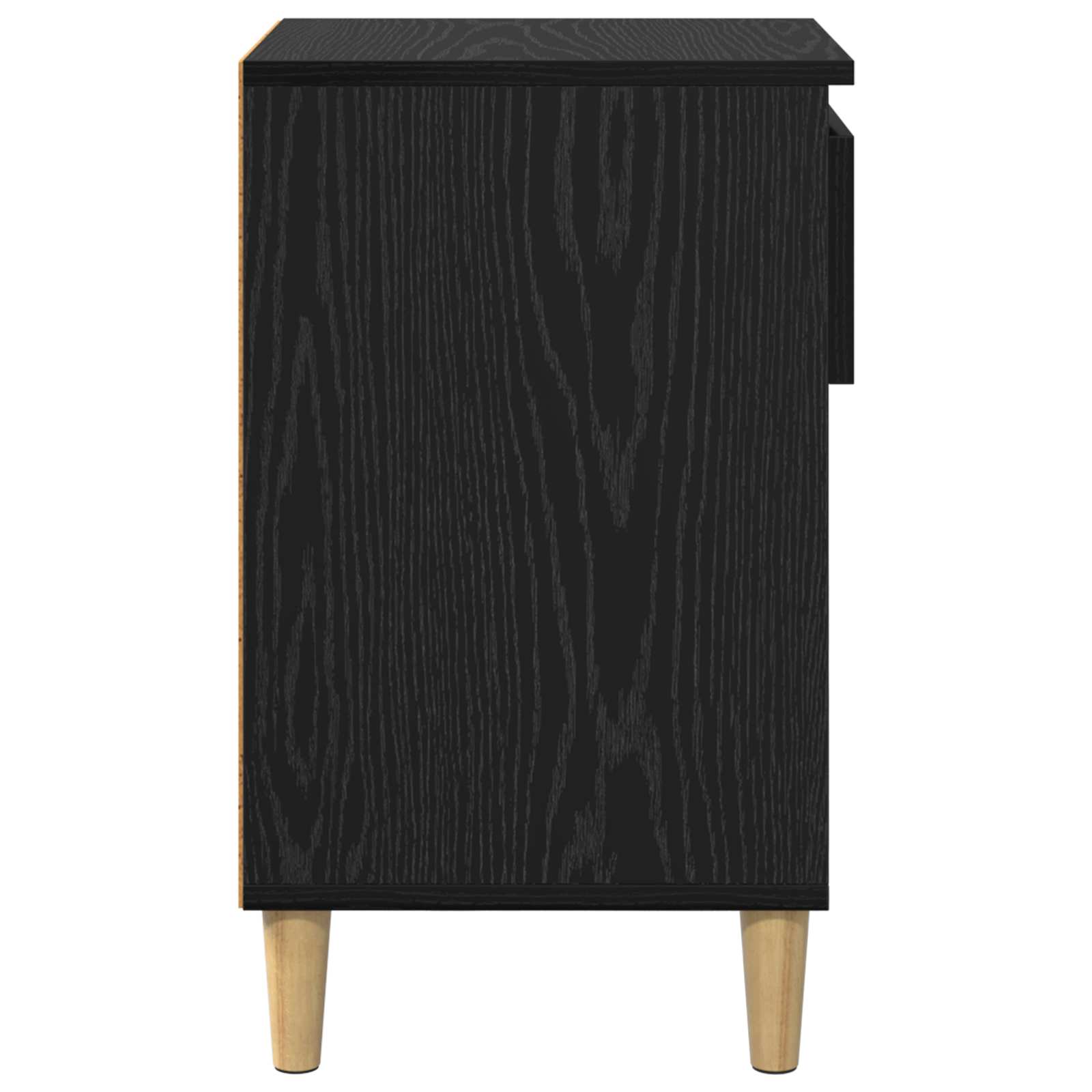 vidaXL Szafka na buty z szufladą Czarny Dąb 102 x 36 x 60 cm
