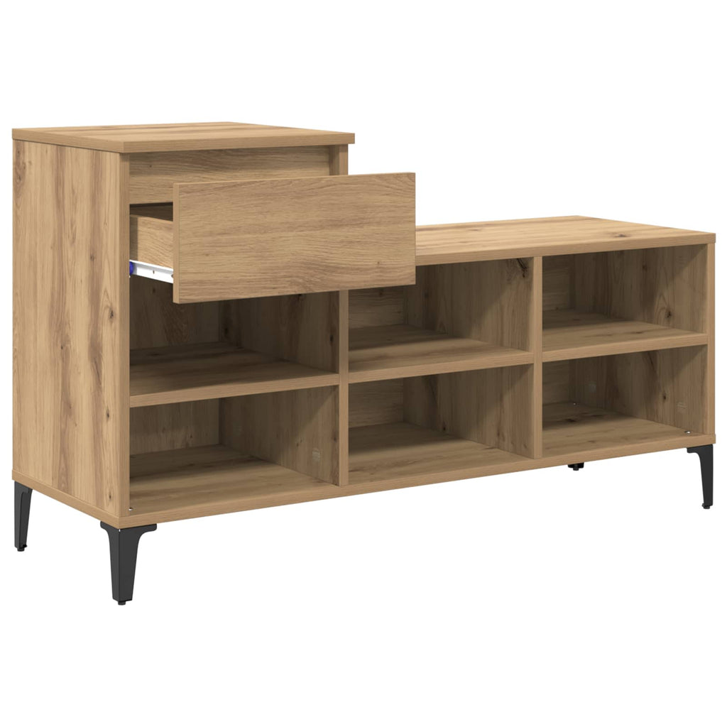 vidaXL Szafka na buty z szufladą z półką dąb artisan 102 x 36 x 60 cm