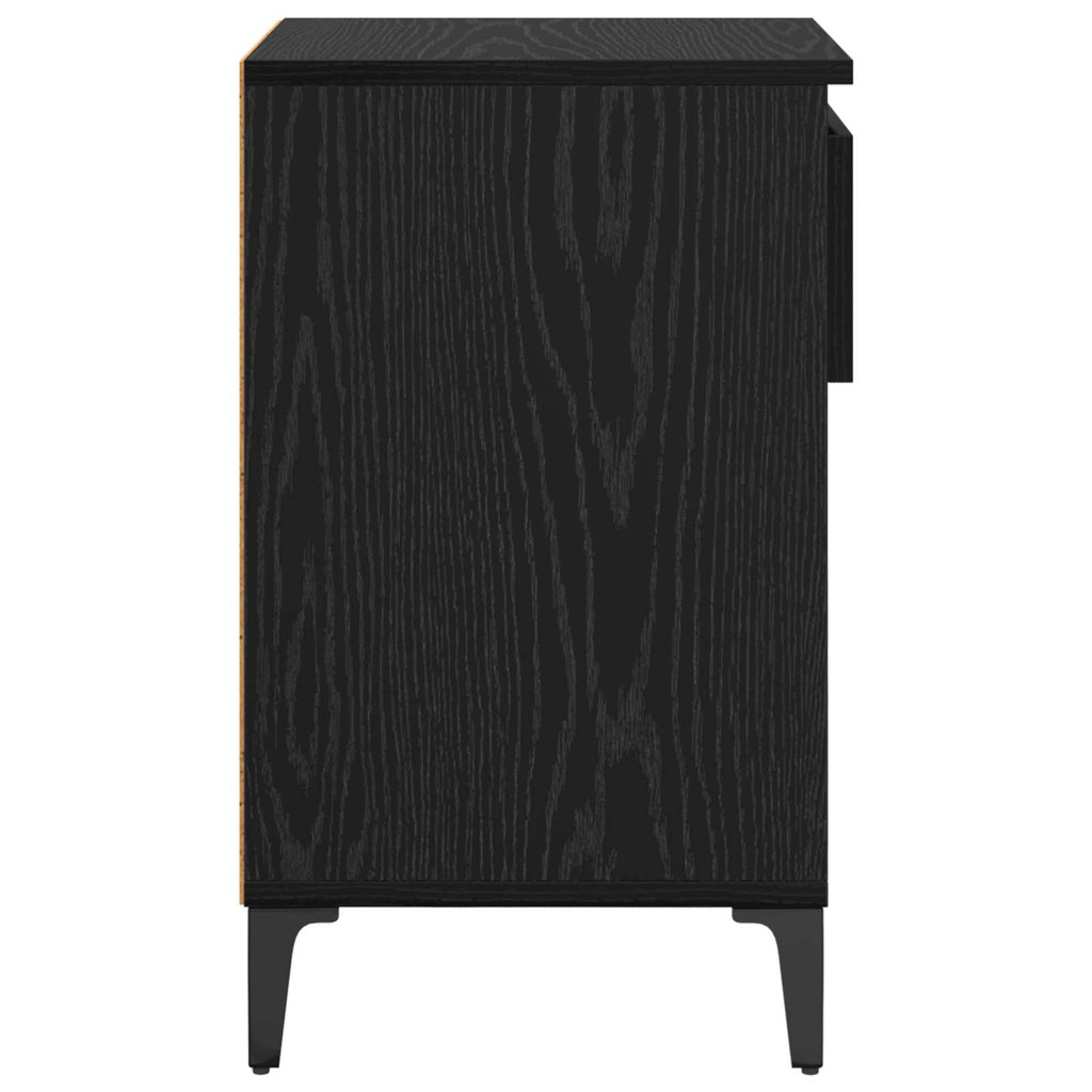 vidaXL Szafka na buty z szufladą z półką Czarny dąb 102 x 36 x 60 cm