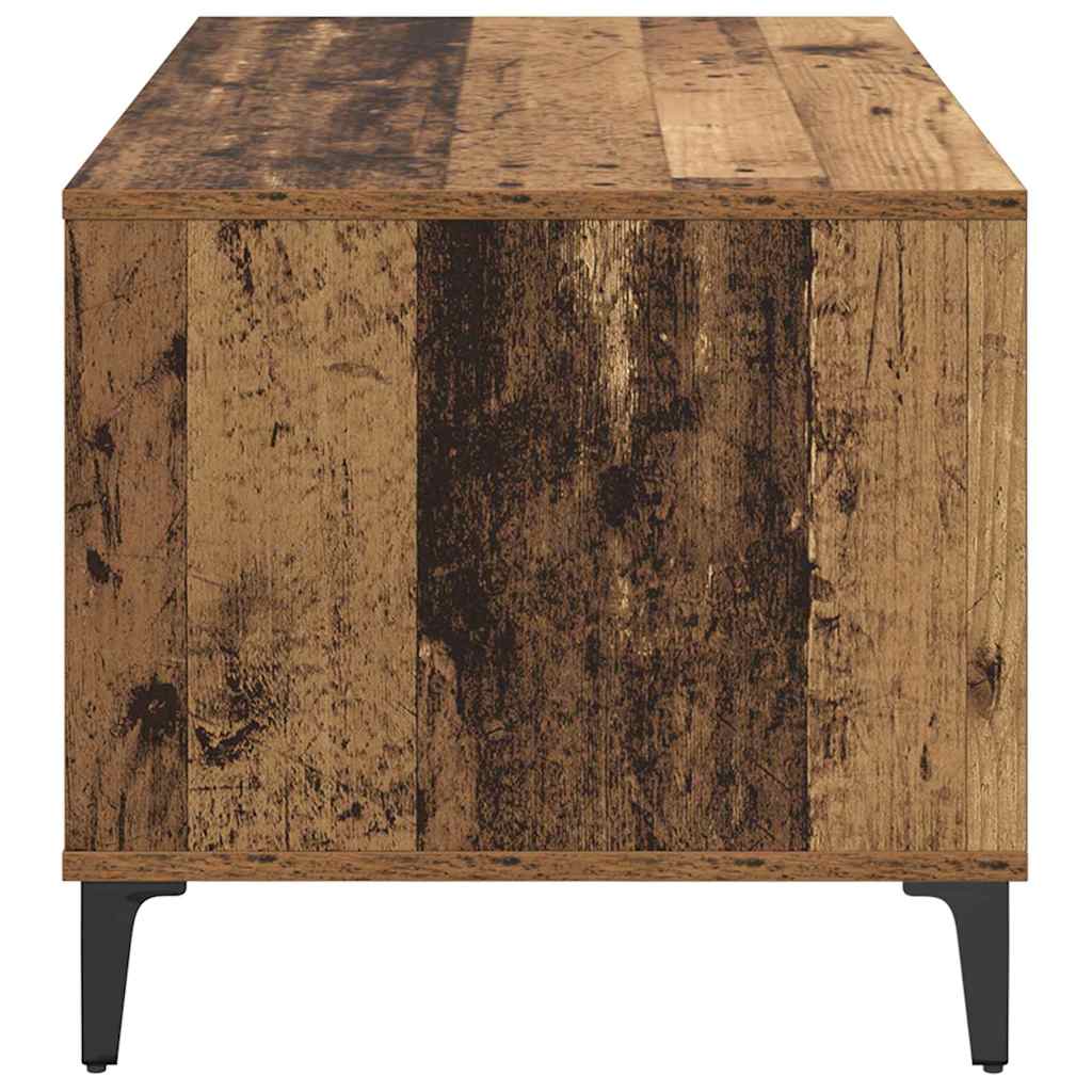 vidaXL Stolik kawowy z szufladą Stare drewno 90 x 49 x 45 cm
