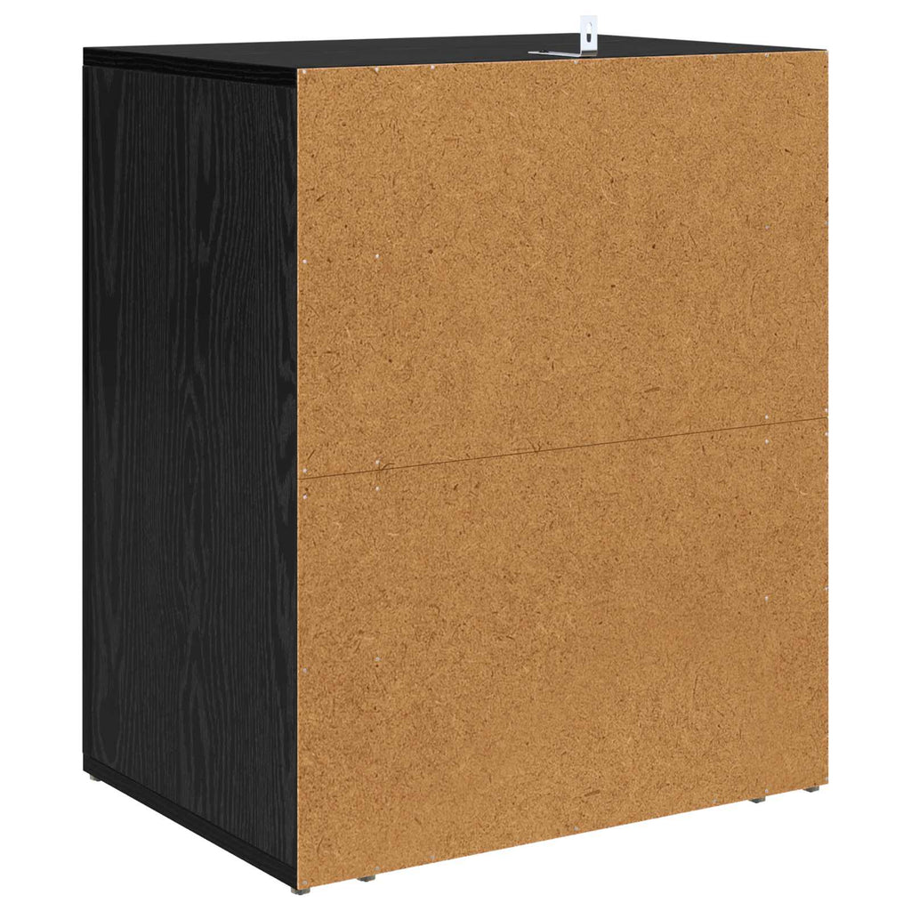vidaXL Szafka Nocna Czarny Dąb 35 x 50 x 60 cm Materiał drewnopochodny