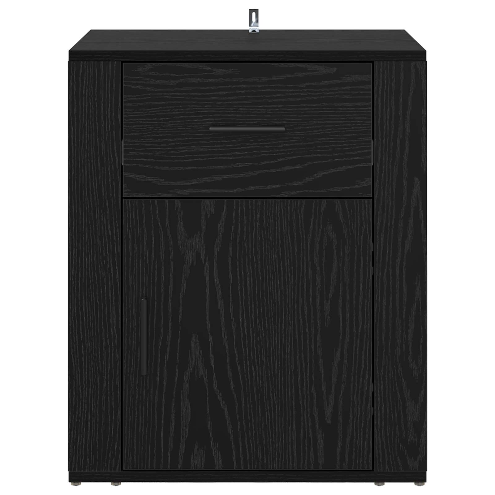 vidaXL Szafka Nocna Czarny Dąb 35 x 50 x 60 cm Materiał drewnopochodny