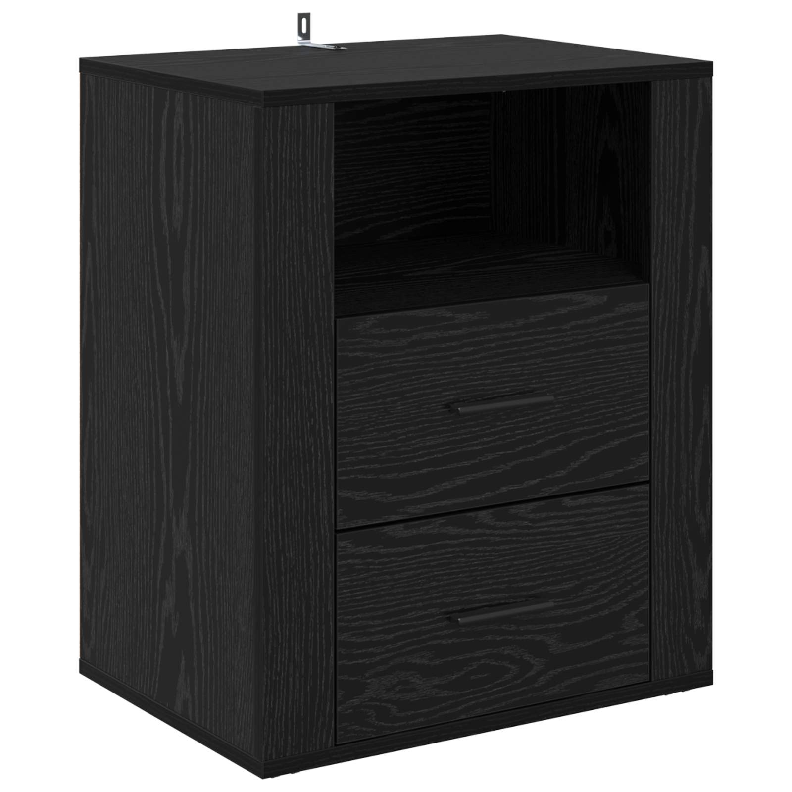 vidaXL Szafka Nocna Czarny Dąb 35 x 50 x 60 cm Materiał drewnopochodny