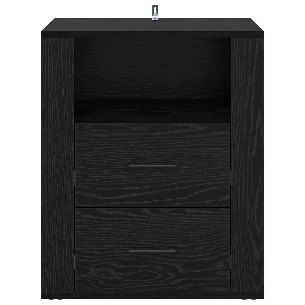 vidaXL Szafka Nocna Czarny Dąb 35 x 50 x 60 cm Materiał drewnopochodny