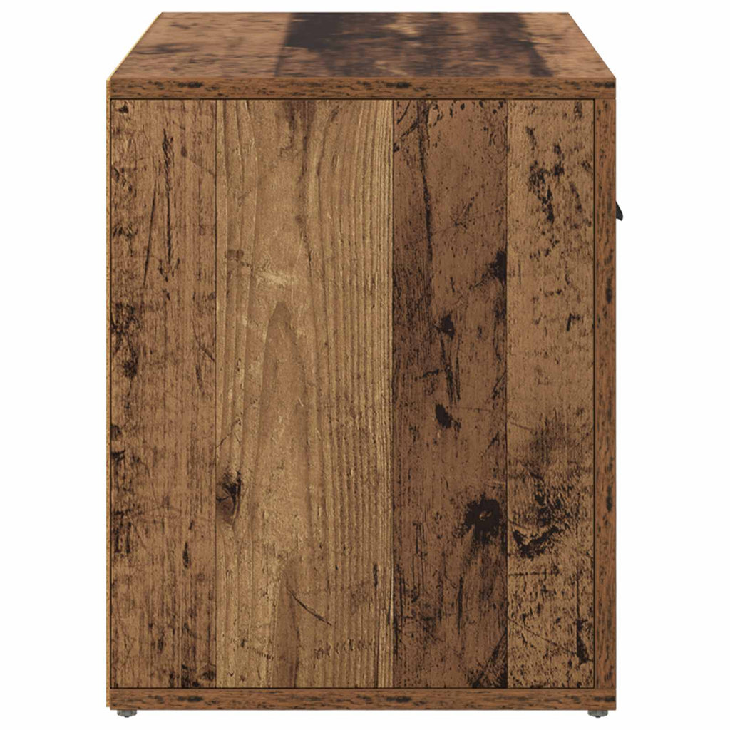 vidaXL Szafka Nocna z szufladą Stare drewno 35 x 60 x 50 cm