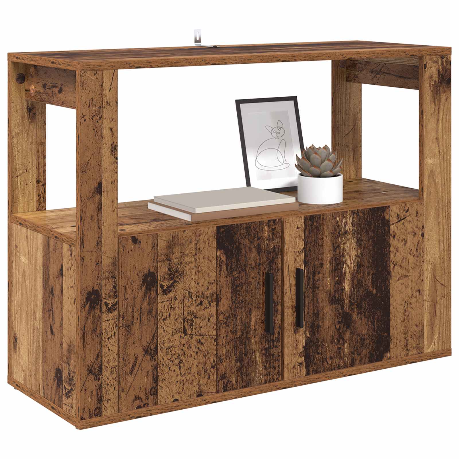 vidaXL Bufet Stare drewno 80 x 30 x 60 cm Materiał drewnopochodny