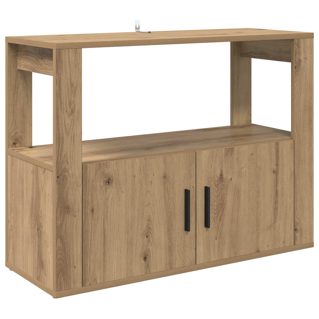 vidaXL Bufet dąb artisan 80 x 30 x 60 cm Materiał drewnopochodny