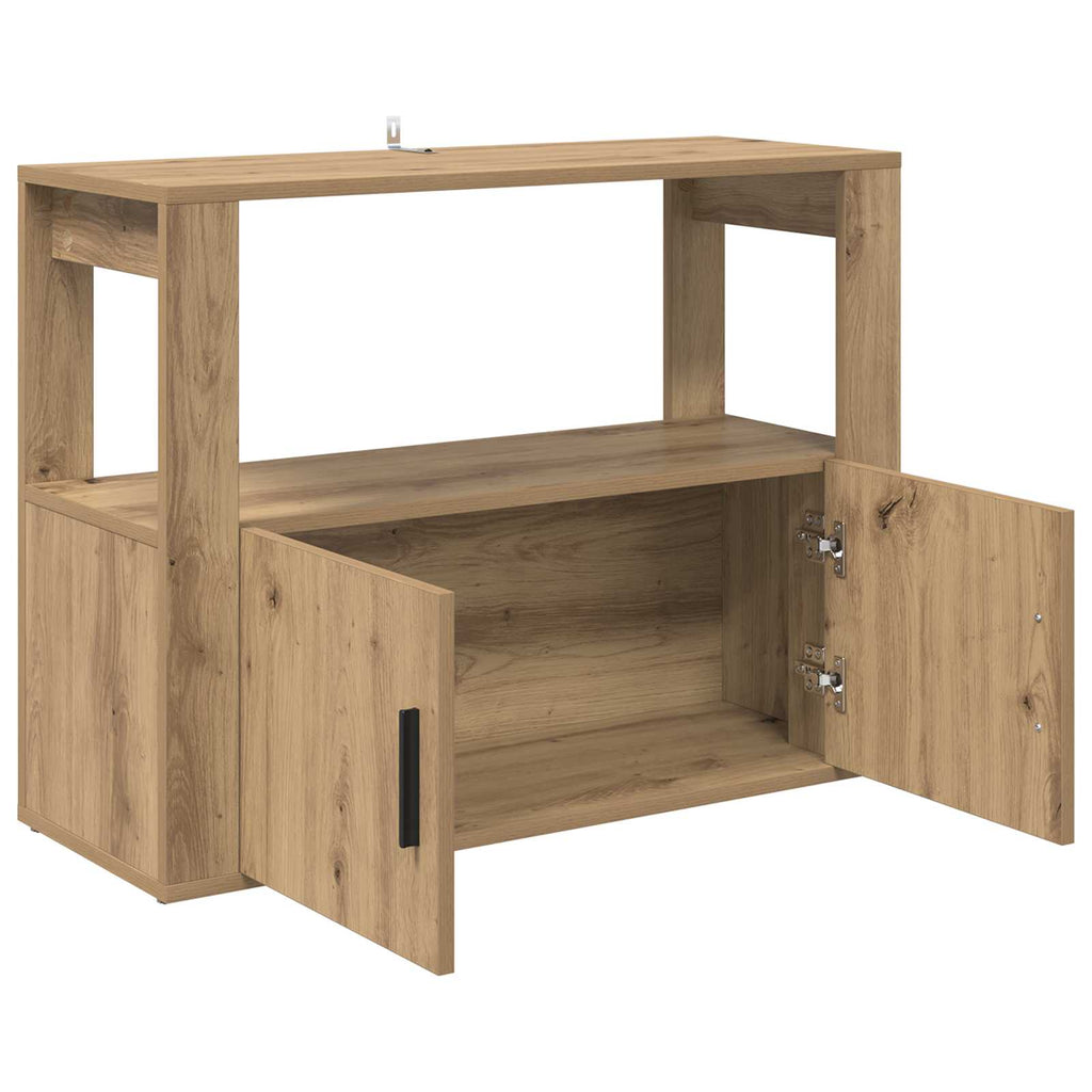 vidaXL Bufet dąb artisan 80 x 30 x 60 cm Materiał drewnopochodny