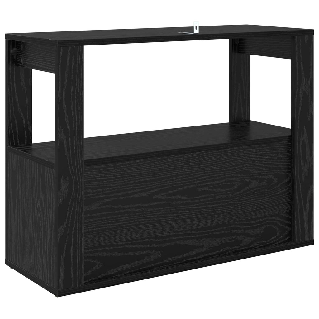 vidaXL Bufet Czarny dąb 80 x 30 x 60 cm Materiał drewnopochodny