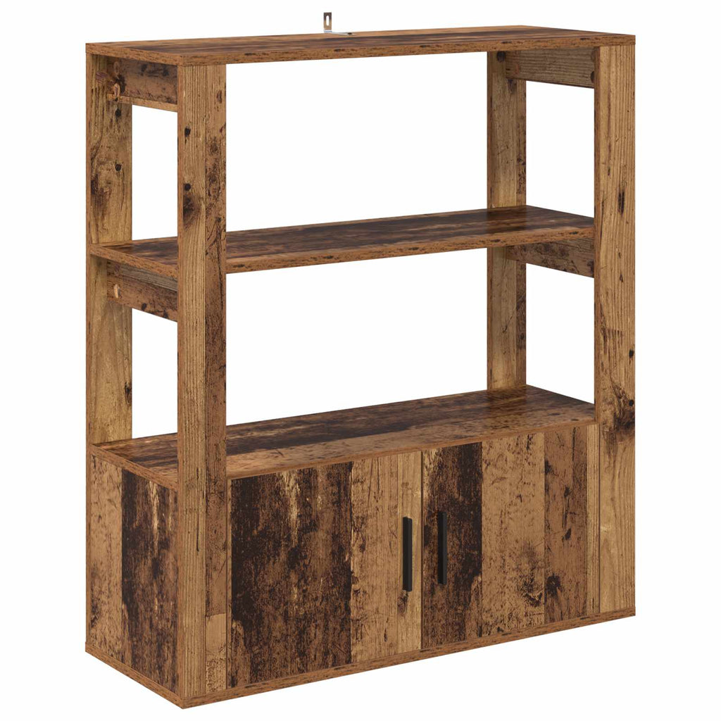 vidaXL Bufet Stare drewno 30 x 80 x 90 cm Materiał drewnopochodny