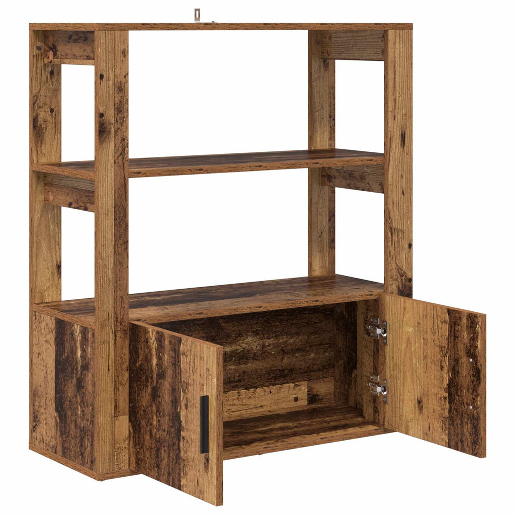 vidaXL Bufet Stare drewno 30 x 80 x 90 cm Materiał drewnopochodny