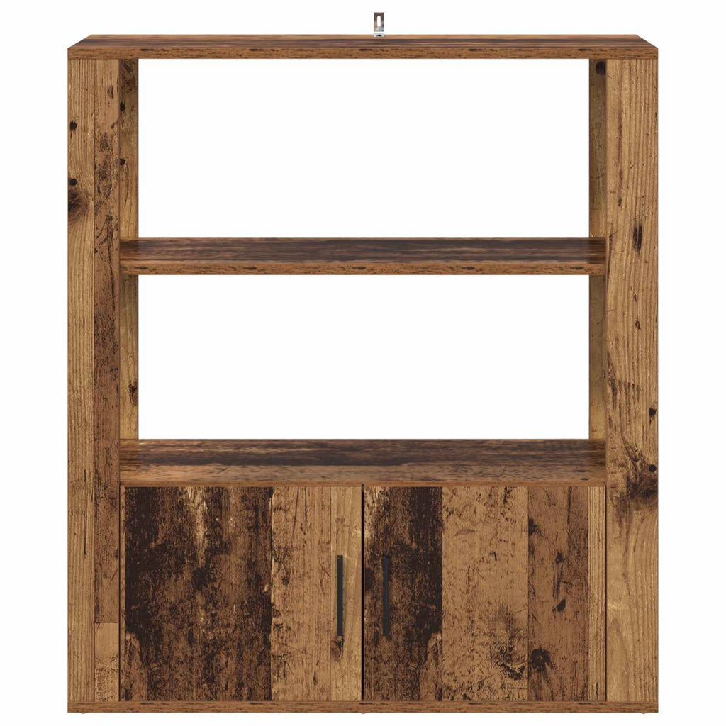 vidaXL Bufet Stare drewno 30 x 80 x 90 cm Materiał drewnopochodny