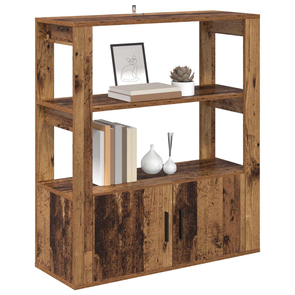 vidaXL Bufet Stare drewno 30 x 80 x 90 cm Materiał drewnopochodny