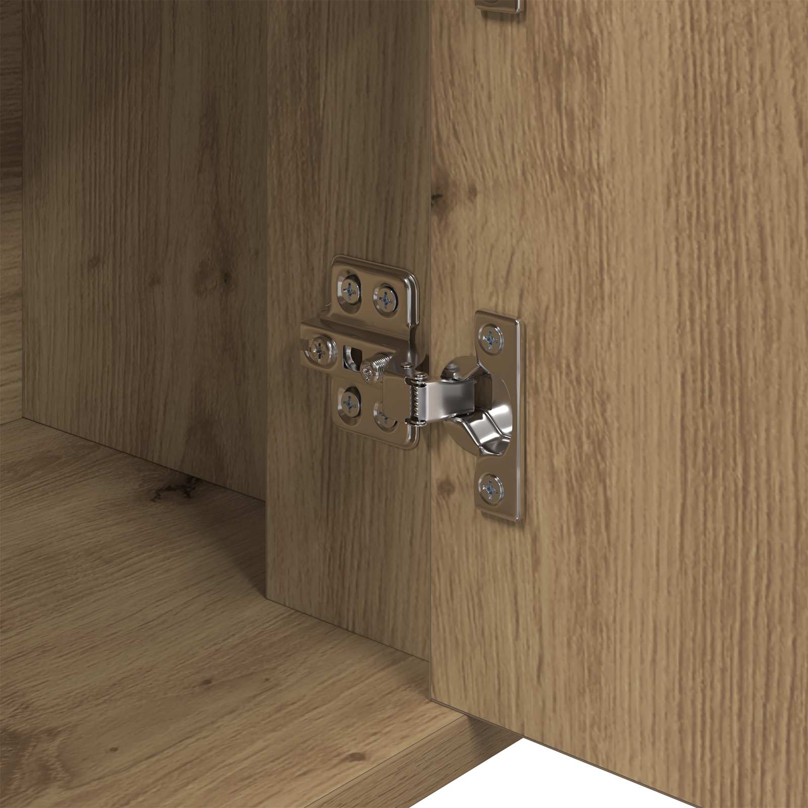 vidaXL Bufet dąb artisan 30 x 80 x 90 cm Materiał drewnopochodny