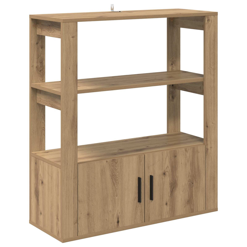 vidaXL Bufet dąb artisan 30 x 80 x 90 cm Materiał drewnopochodny