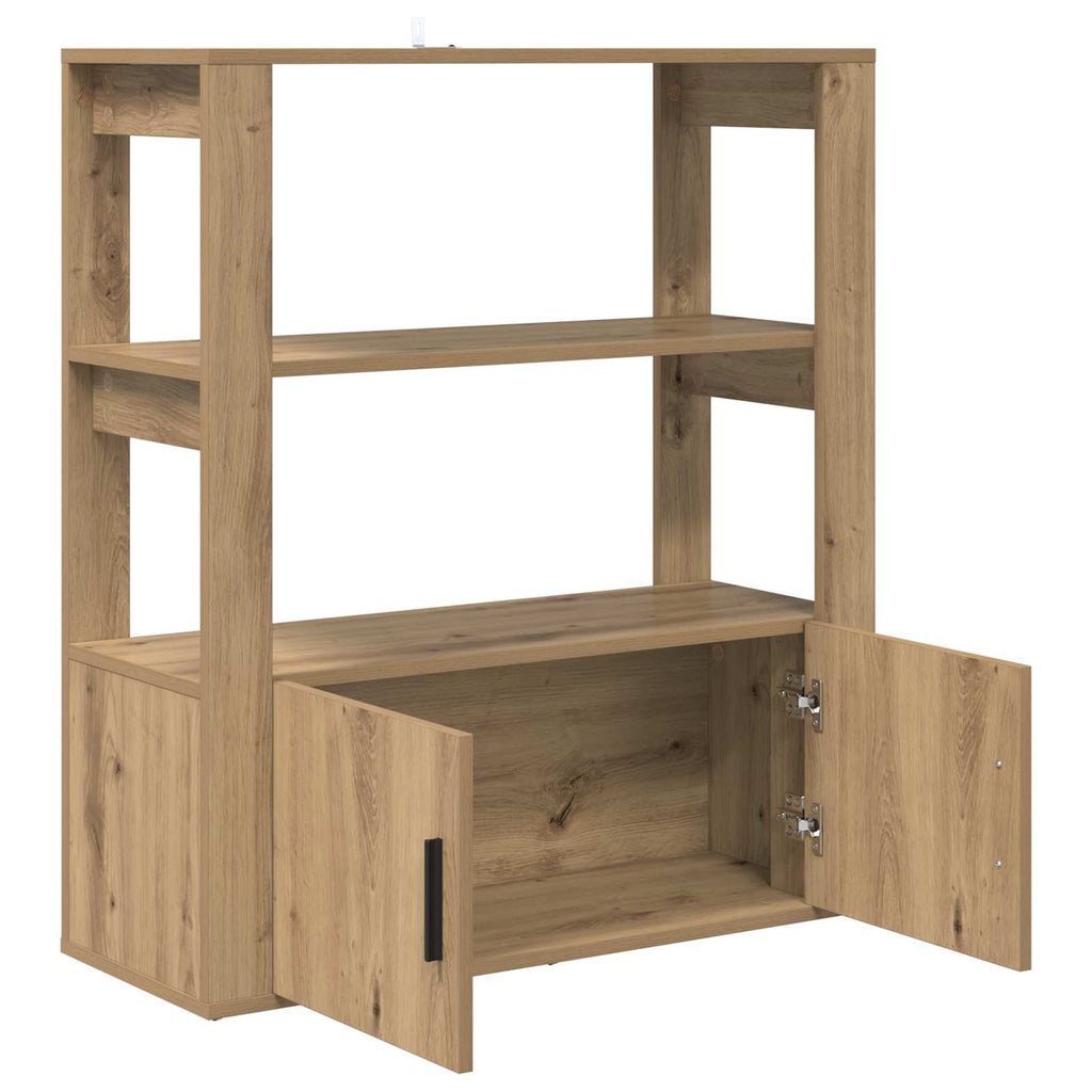 vidaXL Bufet dąb artisan 30 x 80 x 90 cm Materiał drewnopochodny