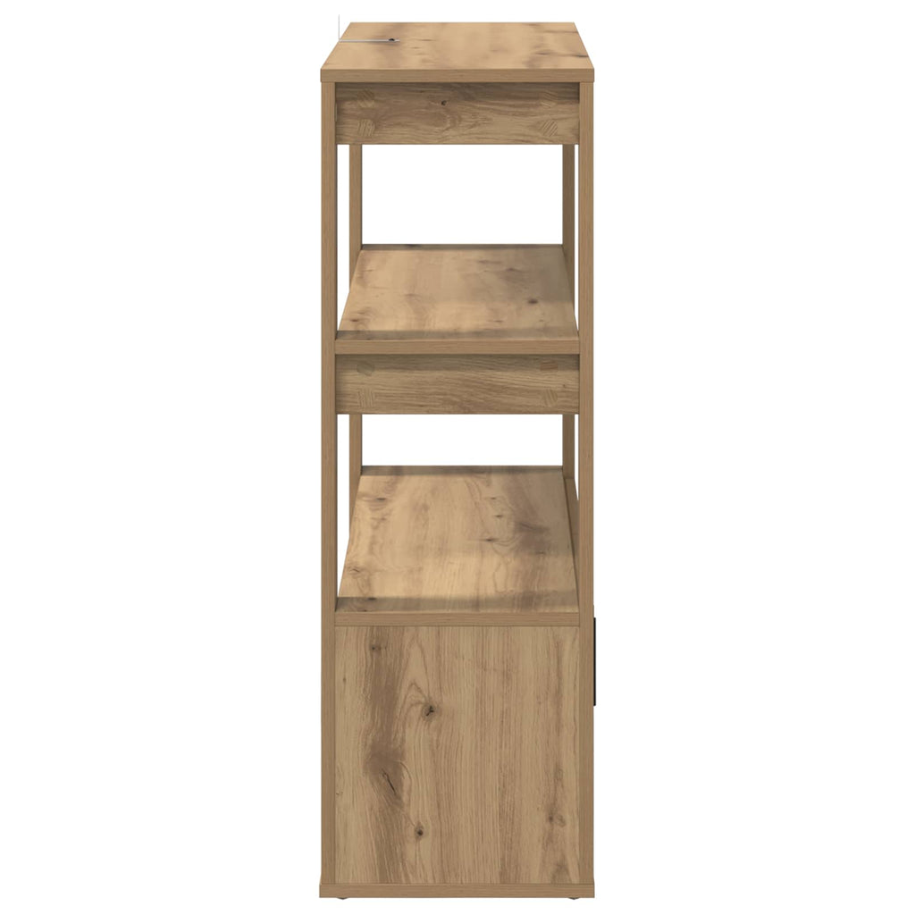 vidaXL Bufet dąb artisan 30 x 80 x 90 cm Materiał drewnopochodny